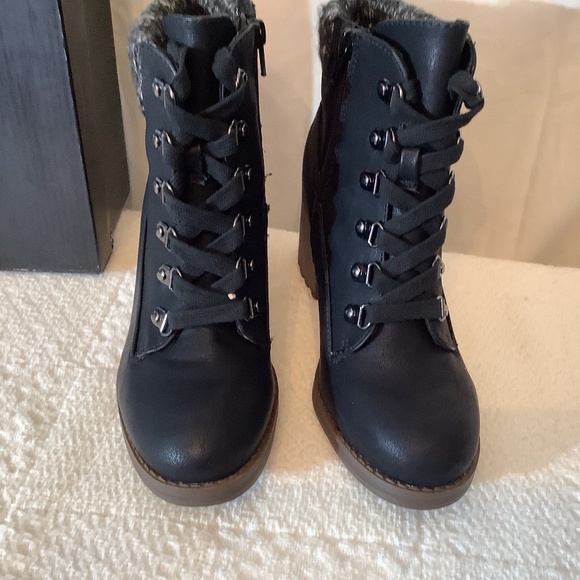 NIB SM New York Renz Black Ankle Combat Boots - Picture 4 of 13